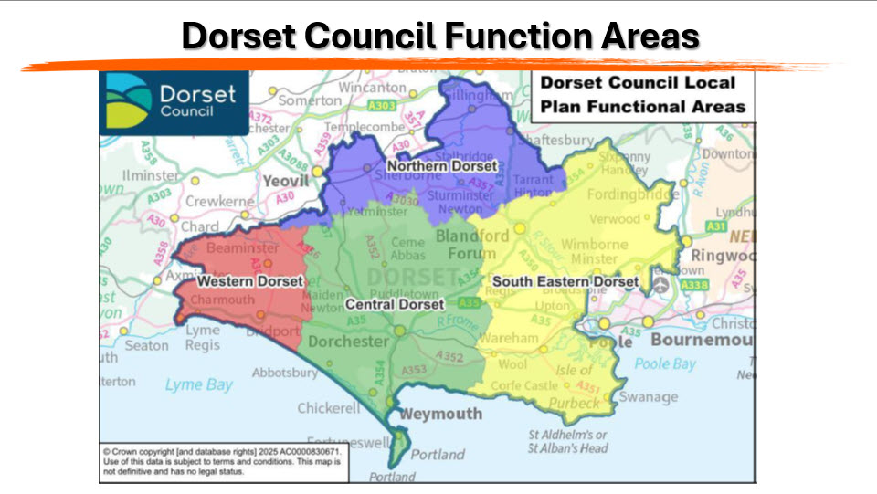 Slide 12: Dorset Council Functional Areas 